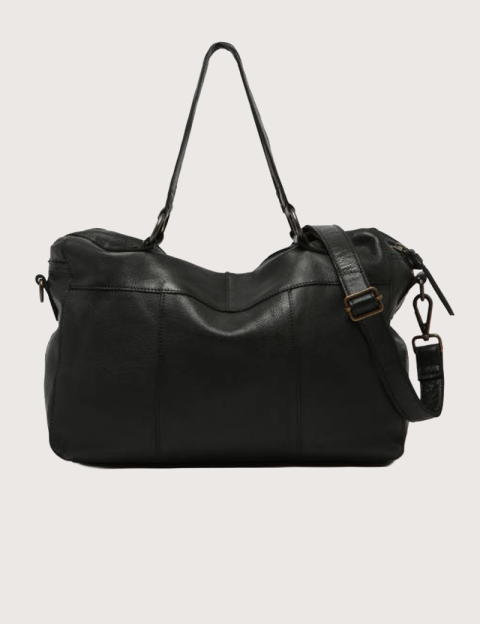 PIECES Sac à Main Fatima en Cuir Noir - 4