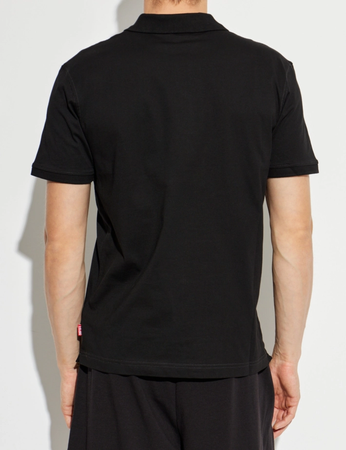 DIESEL Polo Homme Manches Courtes Rejust Logo Cœur V2 Noir - 4