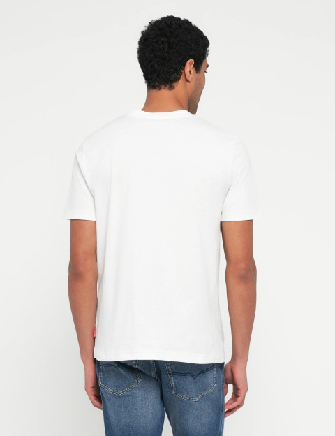 DIESEL T-Shirt Homme Adjust Logo Poitrine Blanc V9 - 6