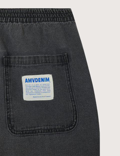 American Vintage Jogging Homme Denim Jazy Noir - 9
