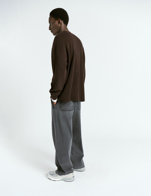 American Vintage Jogging Homme Denim Jazy Noir - 3