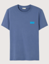 American Vintage T-shirt Homme Manches Courtes Col Rond Ykobow Azur