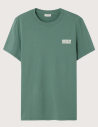 American Vintage T-shirt Homme Manches Courtes Col Rond Ykobow Vert