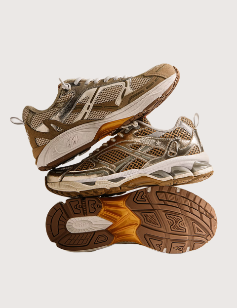 MRP Maripé Bskets Femme Running Doré - 3