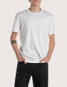 REPLAY T-Shirt Homme Manches Courtes Coupe Regular Blanc 011