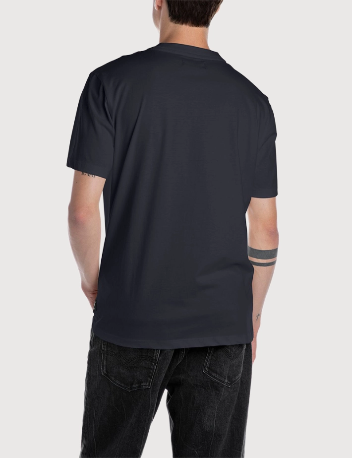 REPLAY T-Shirt Homme Manches Courtes Coupe Regular Marine 067 - 2