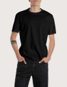 REPLAY T-Shirt Homme Manches Courtes Coupe Regular Noir 098