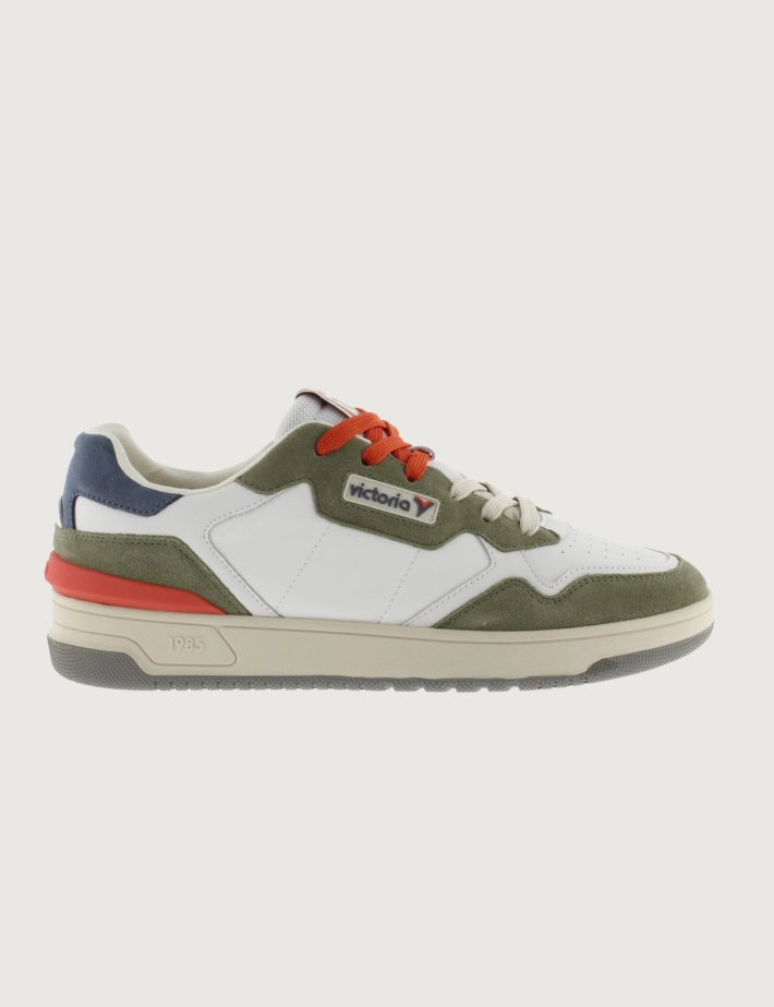 VICTORIA Baskets Homme C80 Casual Patch Kaki Marine - 5