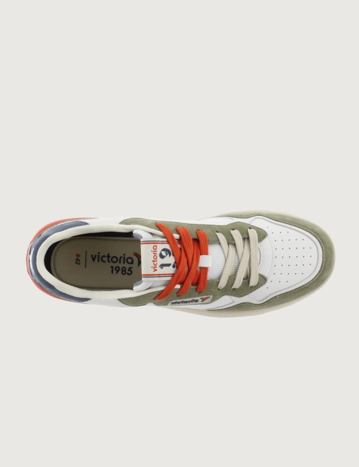 VICTORIA Baskets Homme C80 Casual Patch Kaki Marine - 6