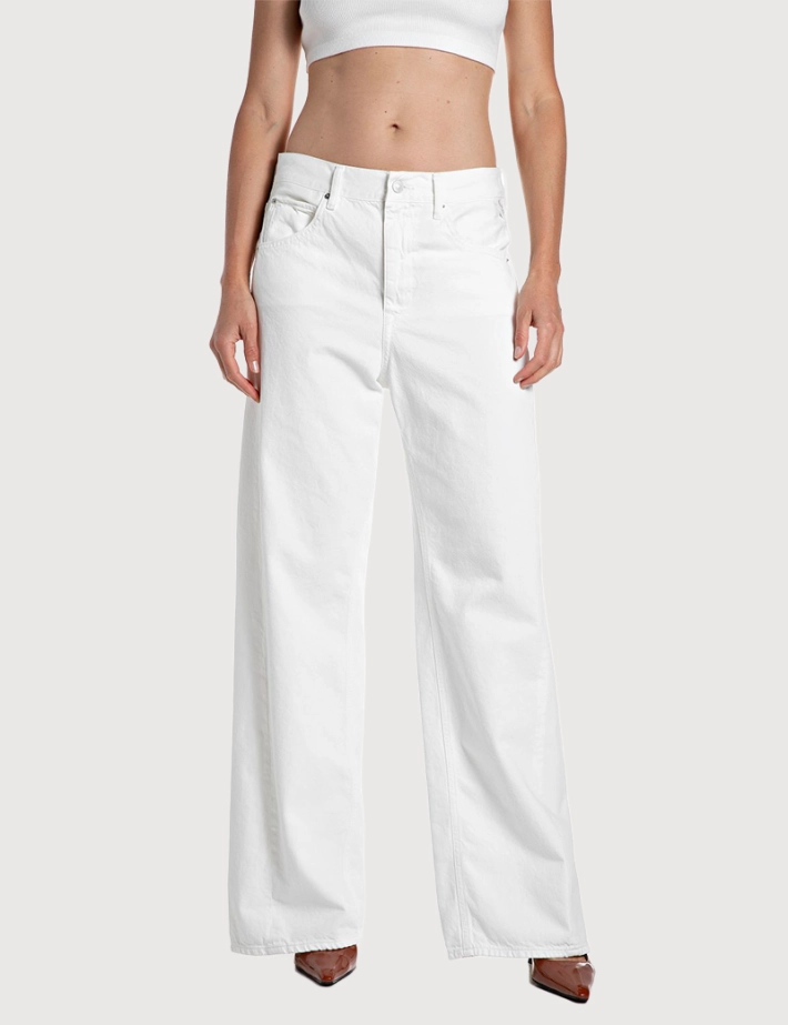 REPLAY Jean Femme Baggy Narja Blanc 011