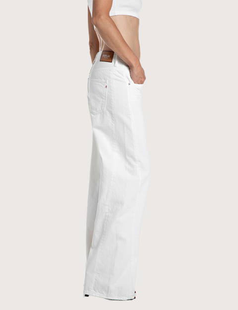 REPLAY Jean Femme Baggy Narja Blanc 011 - 3