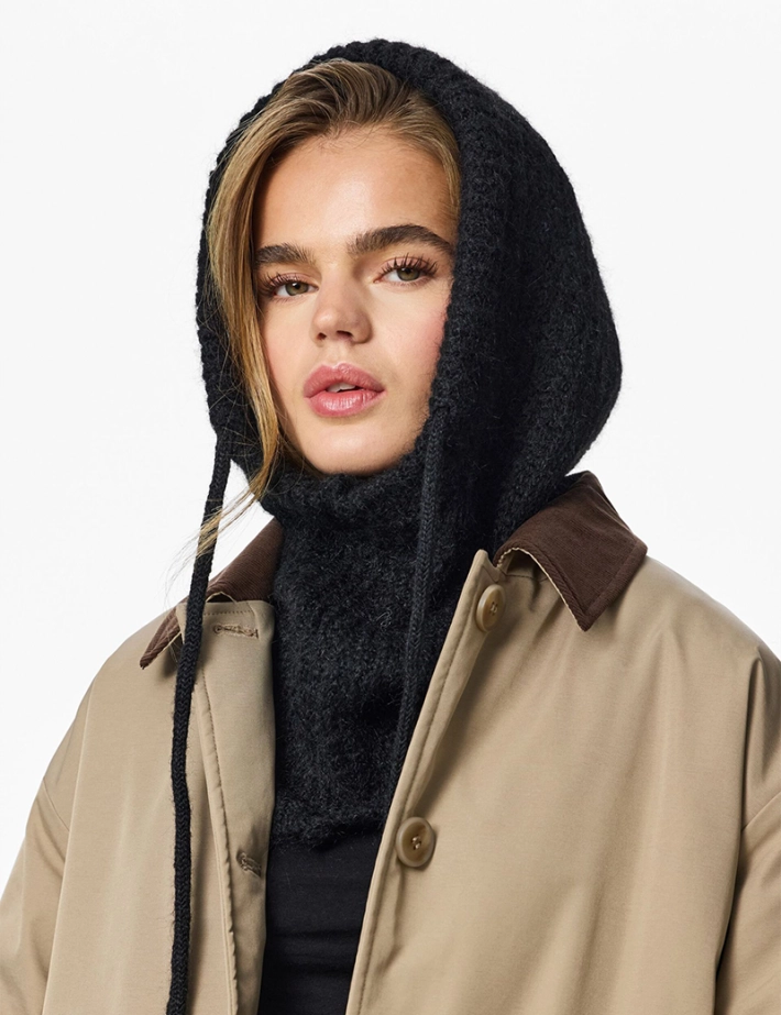 PIECES Cagoule Nambi Noir Noos - 2