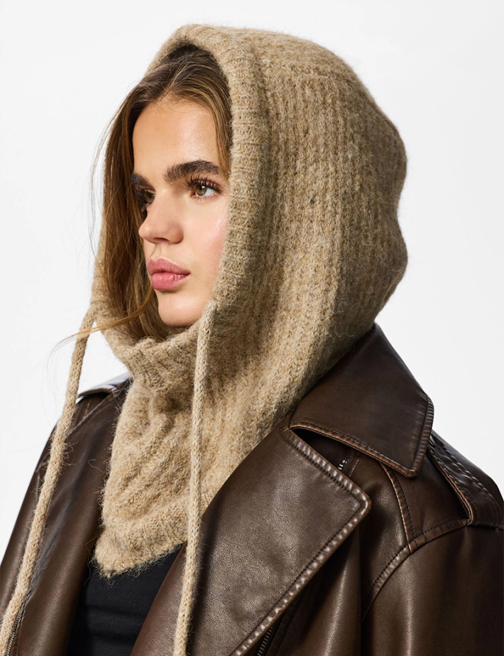 PIECES Cagoule Nambi Camel Noos - 3