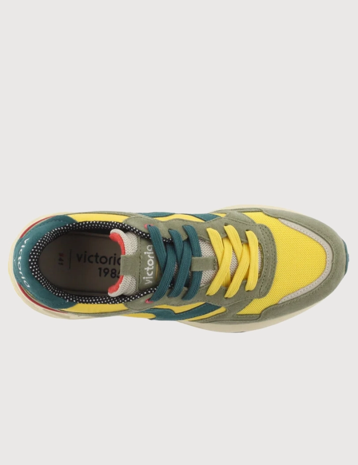 VICTORIA Baskets Homme Running Wing Evo Jaune Kaki - 3