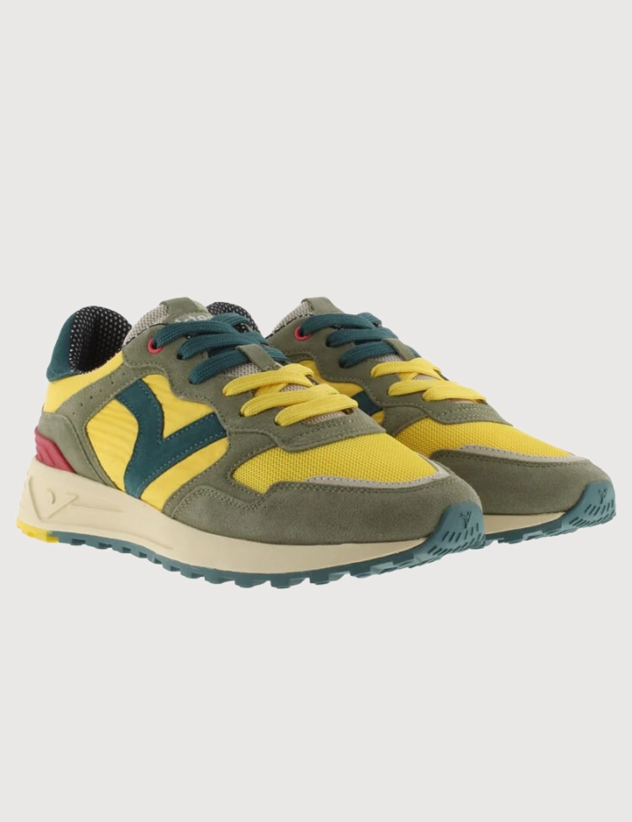 VICTORIA Baskets Homme Running Wing Evo Jaune Kaki - 2