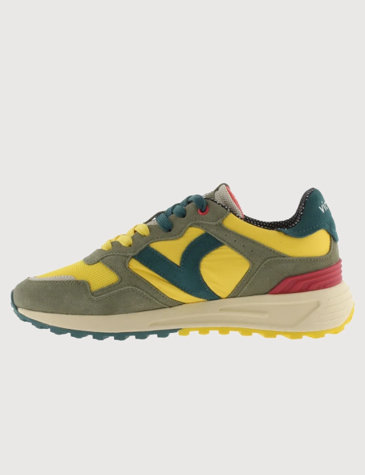 VICTORIA Baskets Homme Running Wing Evo Jaune Kaki - 5