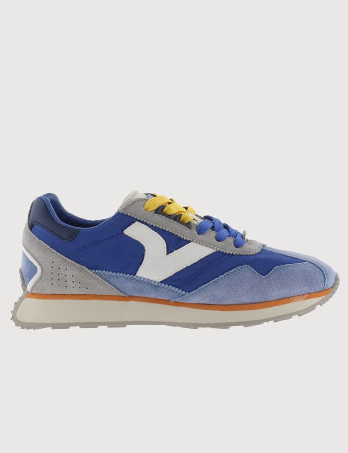 VICTORIA Baskets Homme Root Washed Bleu Royal