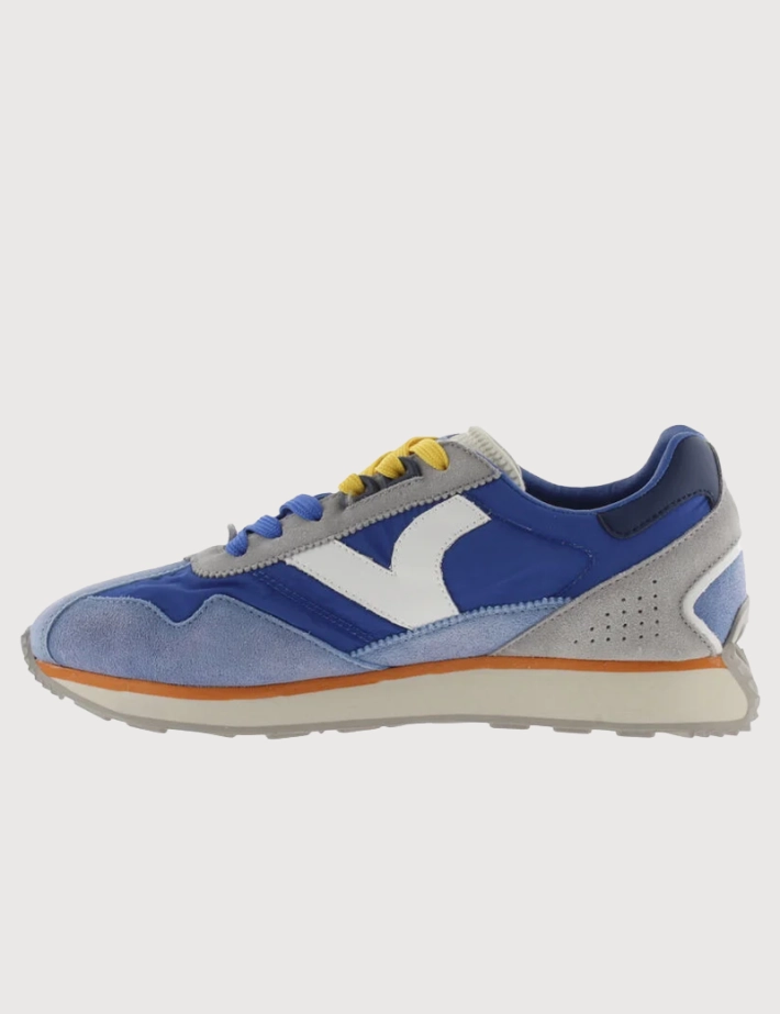 VICTORIA Baskets Homme Root Washed Bleu Royal - 2