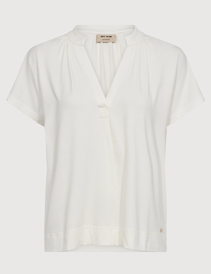 MOS MOSH Blouse Femme Col V Shira Ecru