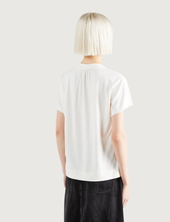 MOS MOSH Blouse Femme Col V Shira Ecru - 4