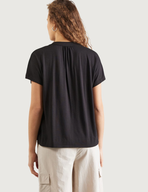 MOS MOSH Blouse Femme Col V Shira Noir - 4