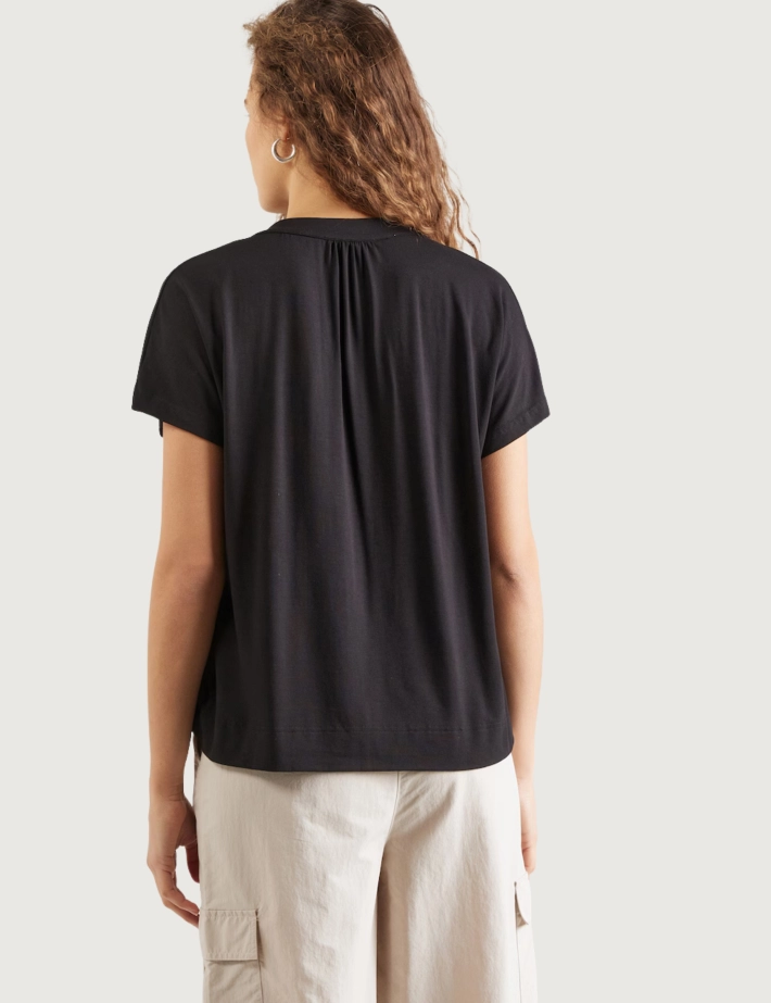 MOS MOSH Blouse Femme Col V Shira Noir - 4