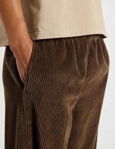 American Vintage Pantalon Carotte Femme Padow Marron Vintage - 7