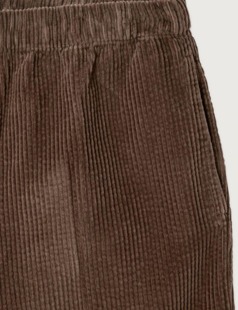 American Vintage Pantalon Carotte Femme Padow Marron Vintage - 8