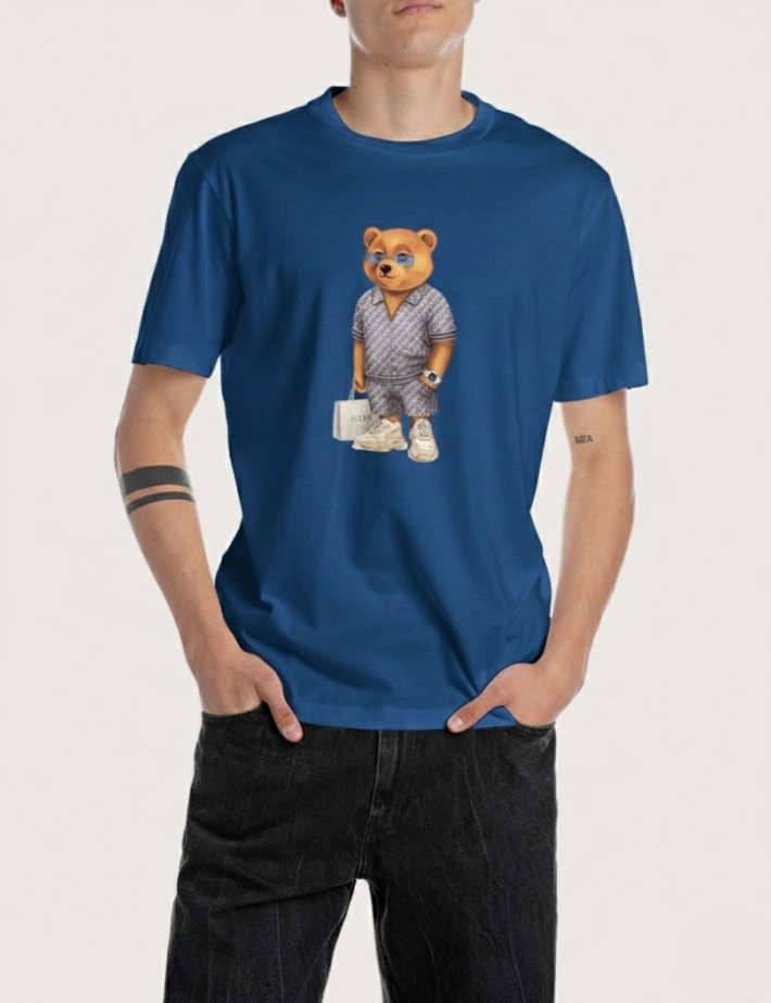 Baron Filou T-Shirt Homme Bleu LXXVIII - 2