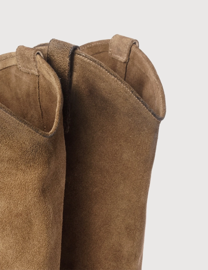 Métisse Santiags en Cuir Motifs Taupe - 7