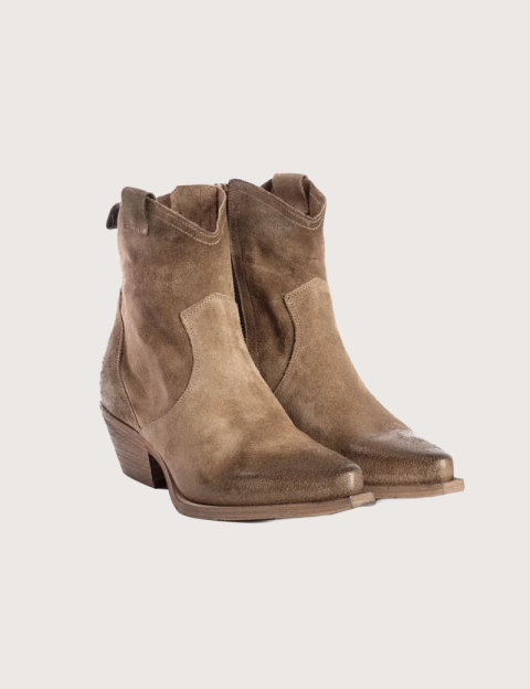 Métisse Bottines en Cuir Taupe - 3