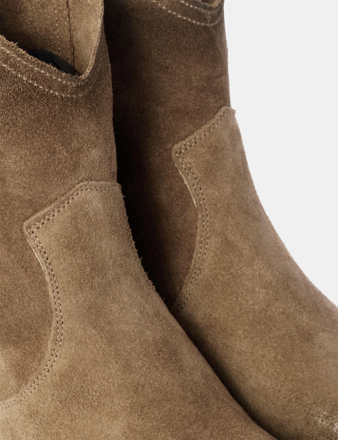 Métisse Bottines en Cuir Taupe - 4