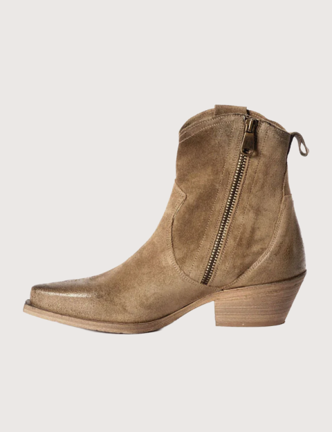 Métisse Bottines en Cuir Taupe - 6