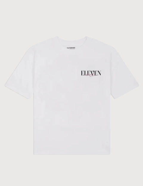 Eleven Paris T-Shirt Mixte Imprimé Dos Jegg Blanc - 6