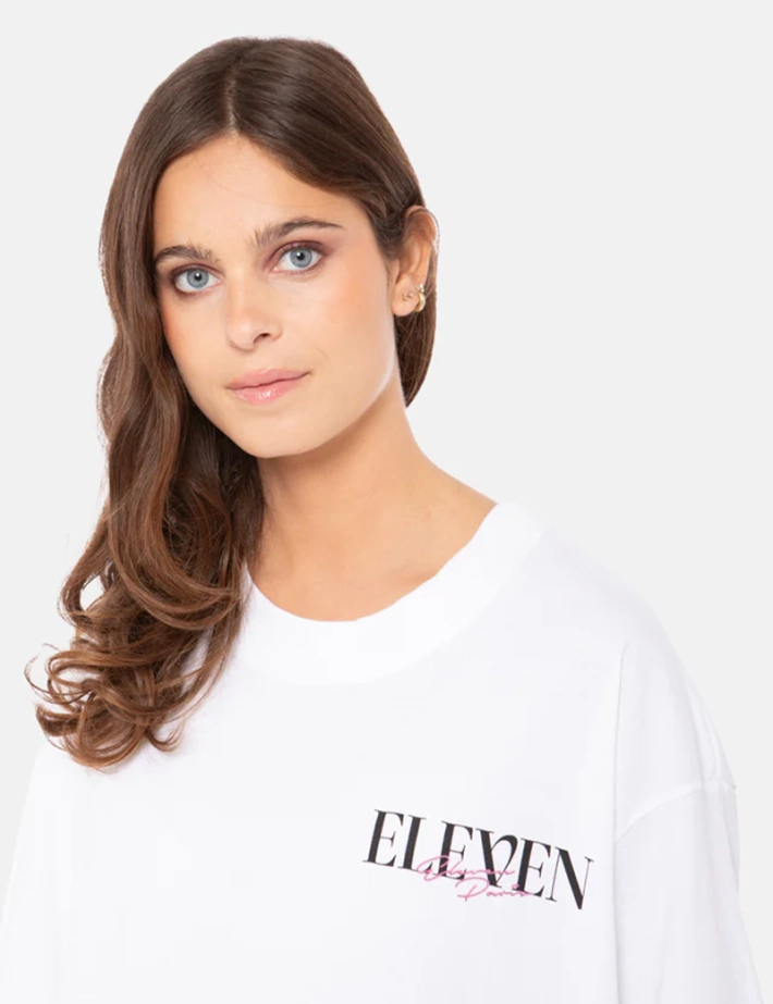 Eleven Paris T-Shirt Mixte Imprimé Dos Jerry Blanc - 3
