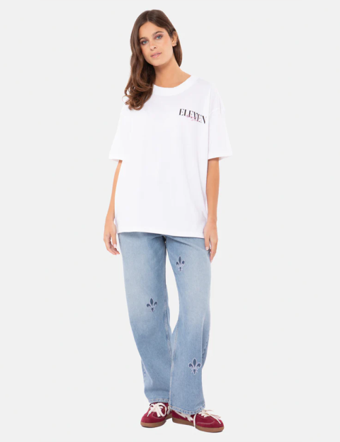 Eleven Paris T-Shirt Mixte Imprimé Dos Jerry Blanc - 5