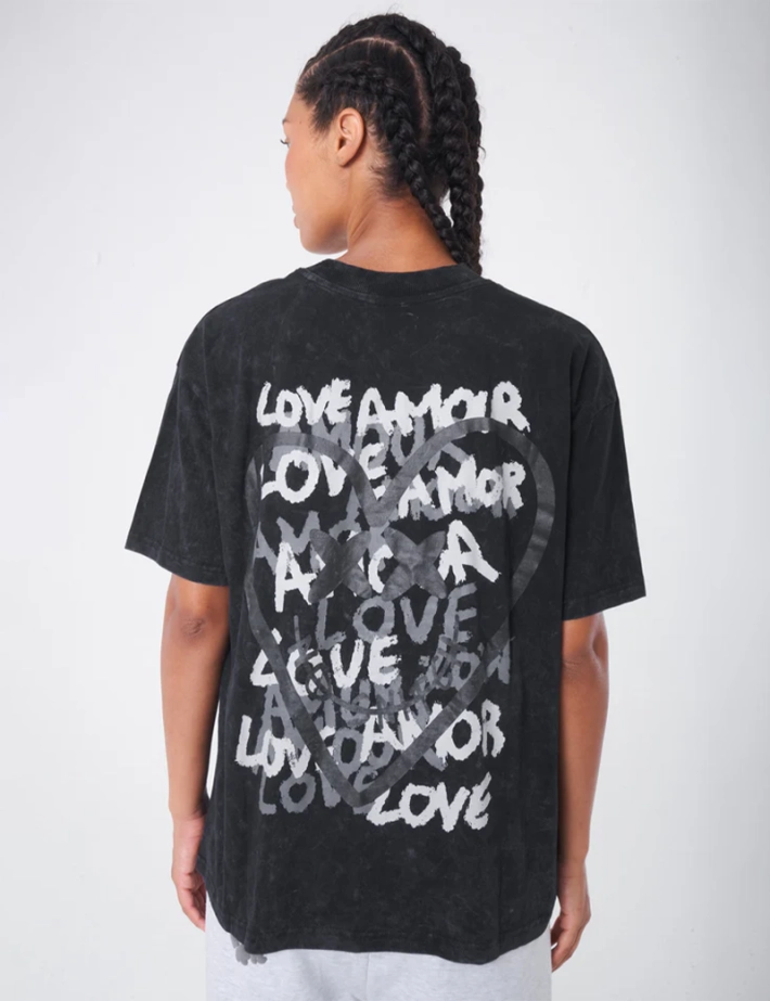 Eleven Paris T-Shirt Mixte Imprimé Dos Saule Noir - 2