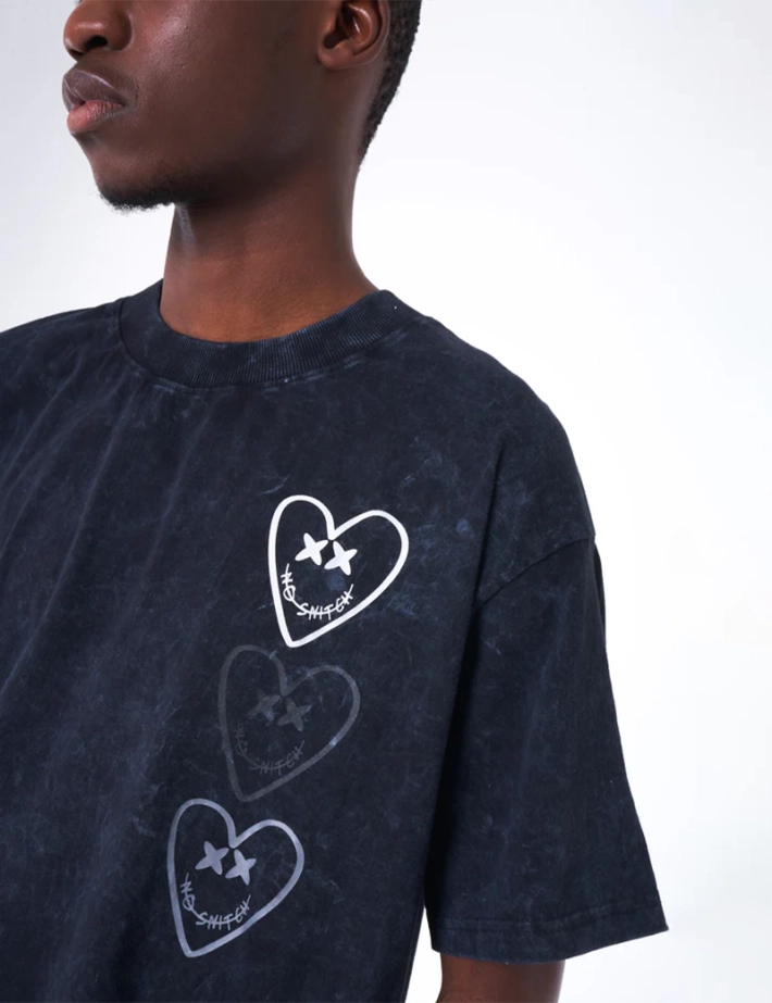Eleven Paris T-Shirt Mixte Imprimé Dos Saule Noir - 3