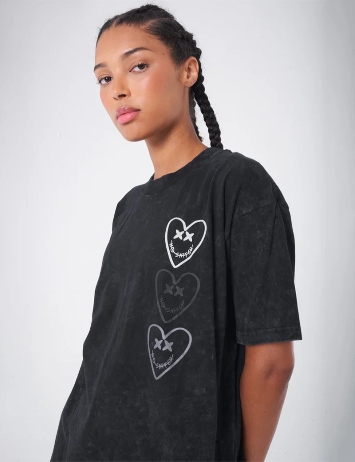 Eleven Paris T-Shirt Mixte Imprimé Dos Saule Noir - 4