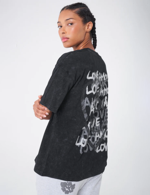 Eleven Paris T-Shirt Mixte Imprimé Dos Saule Noir - 7