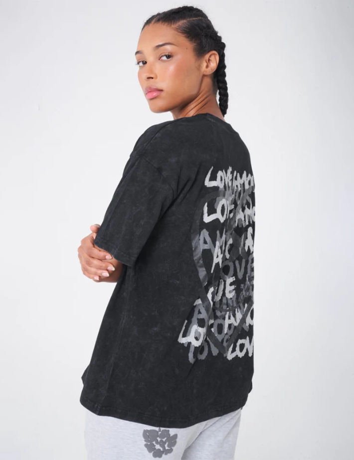 Eleven Paris T-Shirt Mixte Imprimé Dos Saule Noir - 7