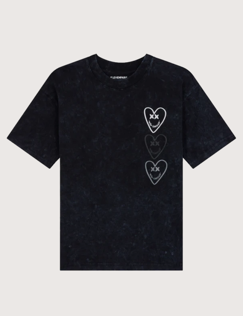 Eleven Paris T-Shirt Mixte Imprimé Dos Saule Noir - 8