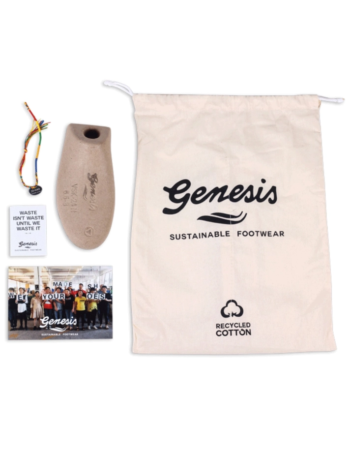 Genesis Baskets Femme G-Eco 2 Tones Mesh Marron Blanc - 9