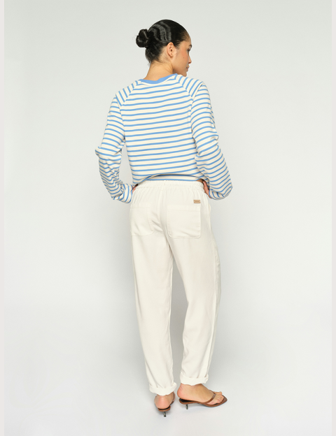 MOS MOSH Pantalon Femme Cordon Maison Stalom Ecru - 2