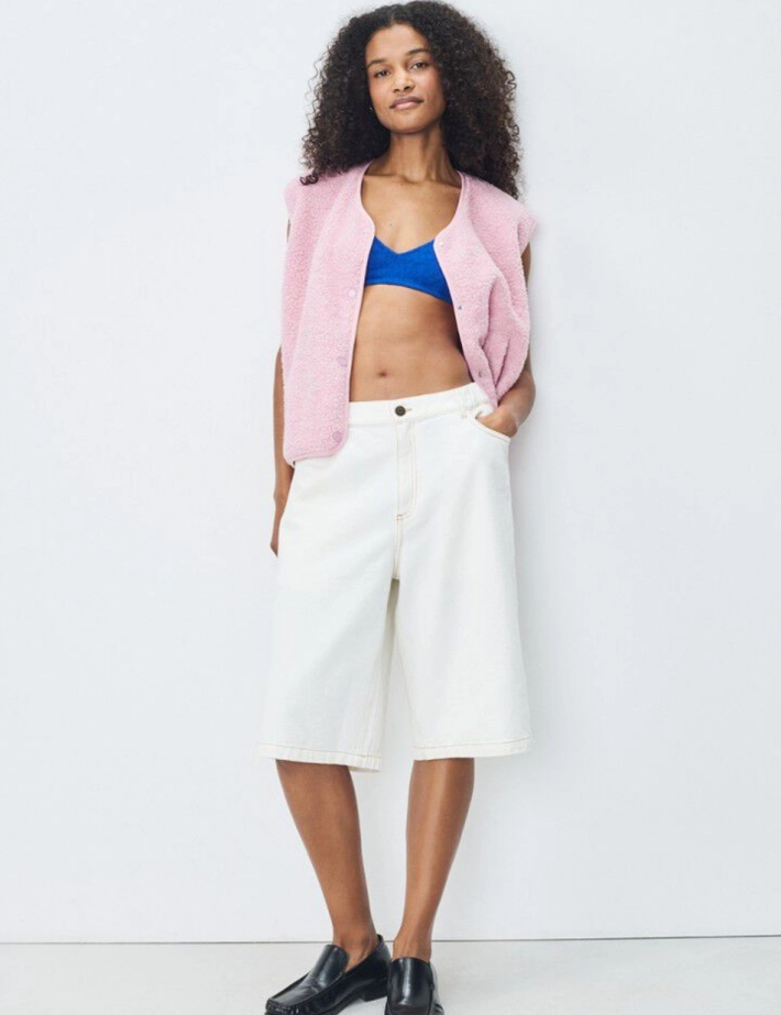 American Vintage Veste Courte Sans Manches Femme Hoktown Rose - 5