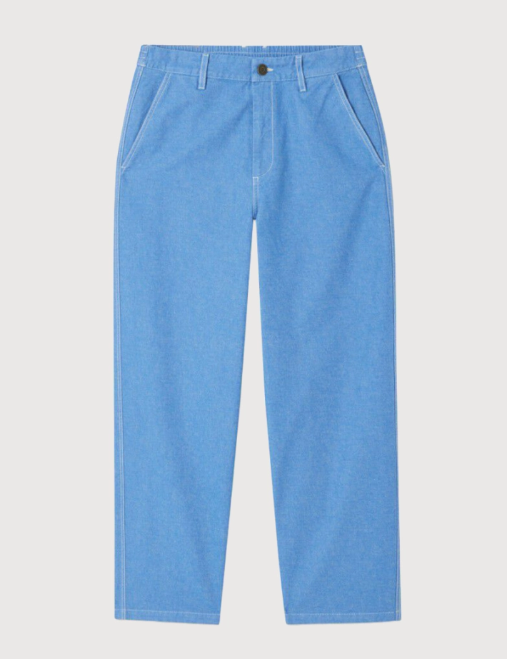 American Vintage Pantalon Homme Bleu Pusway Cascade