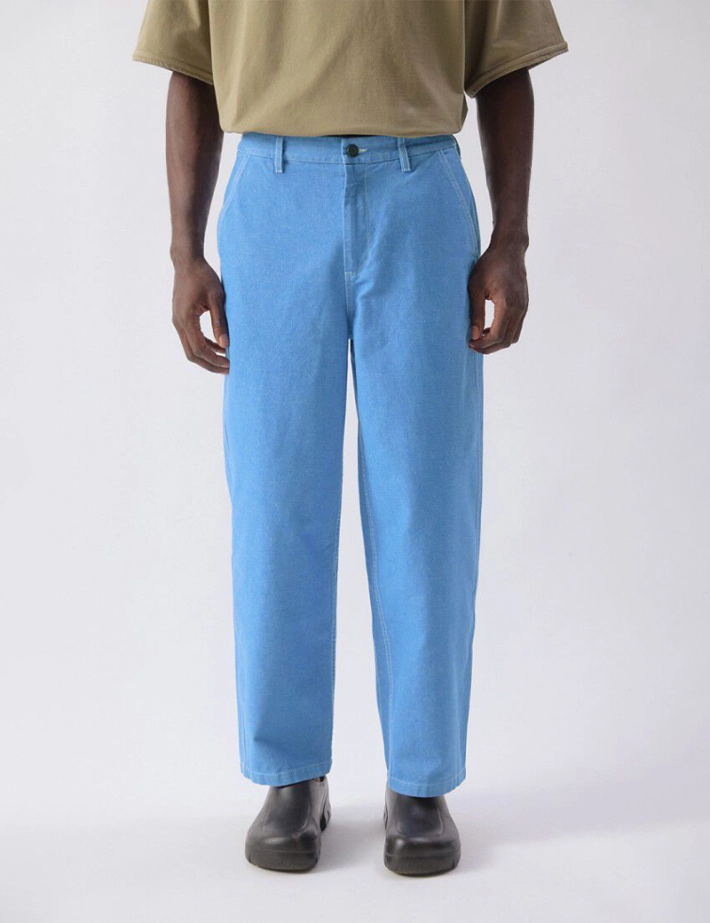 American Vintage Pantalon Homme Bleu Pusway Cascade - 3