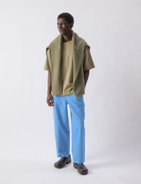 American Vintage Pantalon Homme Bleu Pusway Cascade - 2