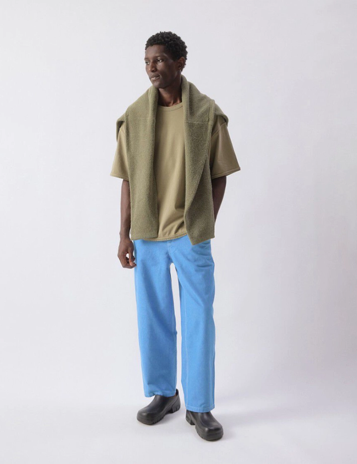 American Vintage Pantalon Homme Bleu Pusway Cascade - 2