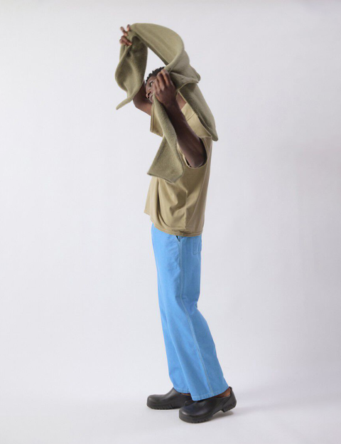 American Vintage Pantalon Homme Bleu Pusway Cascade - 6